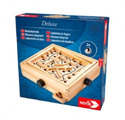 NORIS - JEU DE LABYRINTHE DE LUXE EN BOIS 20X20CM